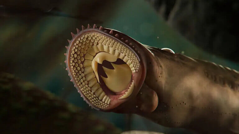 Minóg yanliaomyzon, prehistoryczne zwierzęta.