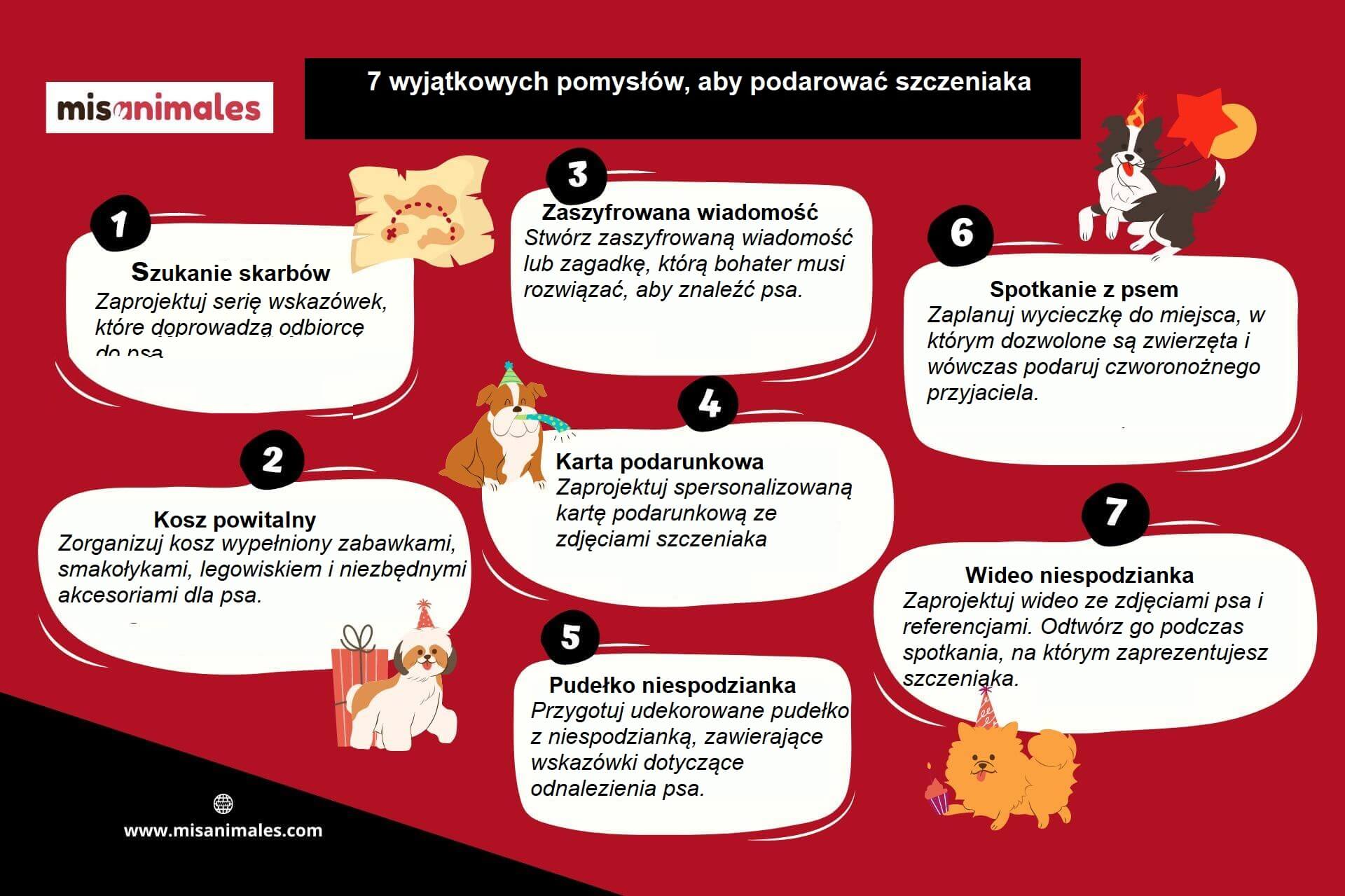 7 wyjątkowych pomysłów, aby podarować szczeniaka: poza tradycyjną wstążką